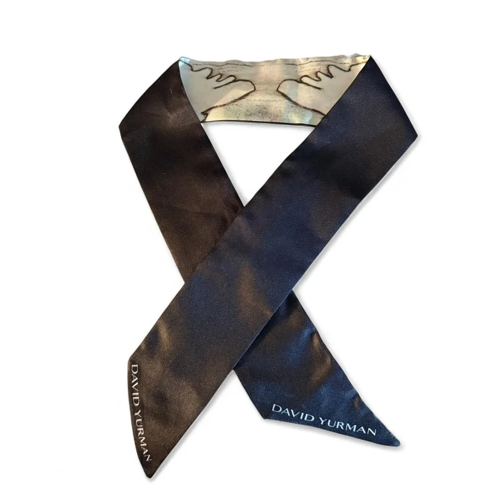David Yurman silk scarf/ribbon